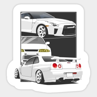 Nissan Gt-r Generation Sticker